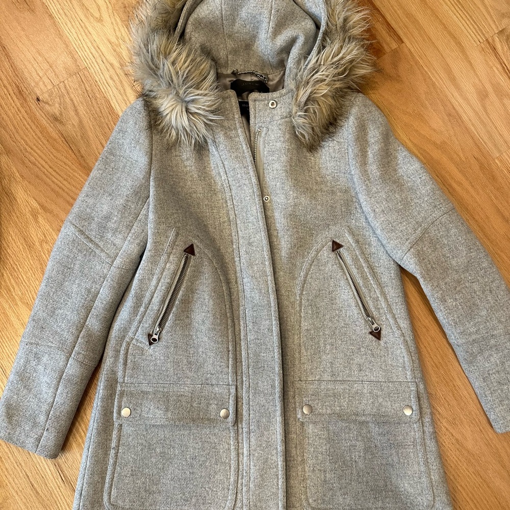 JCREW Chateau parka in Heather grey
